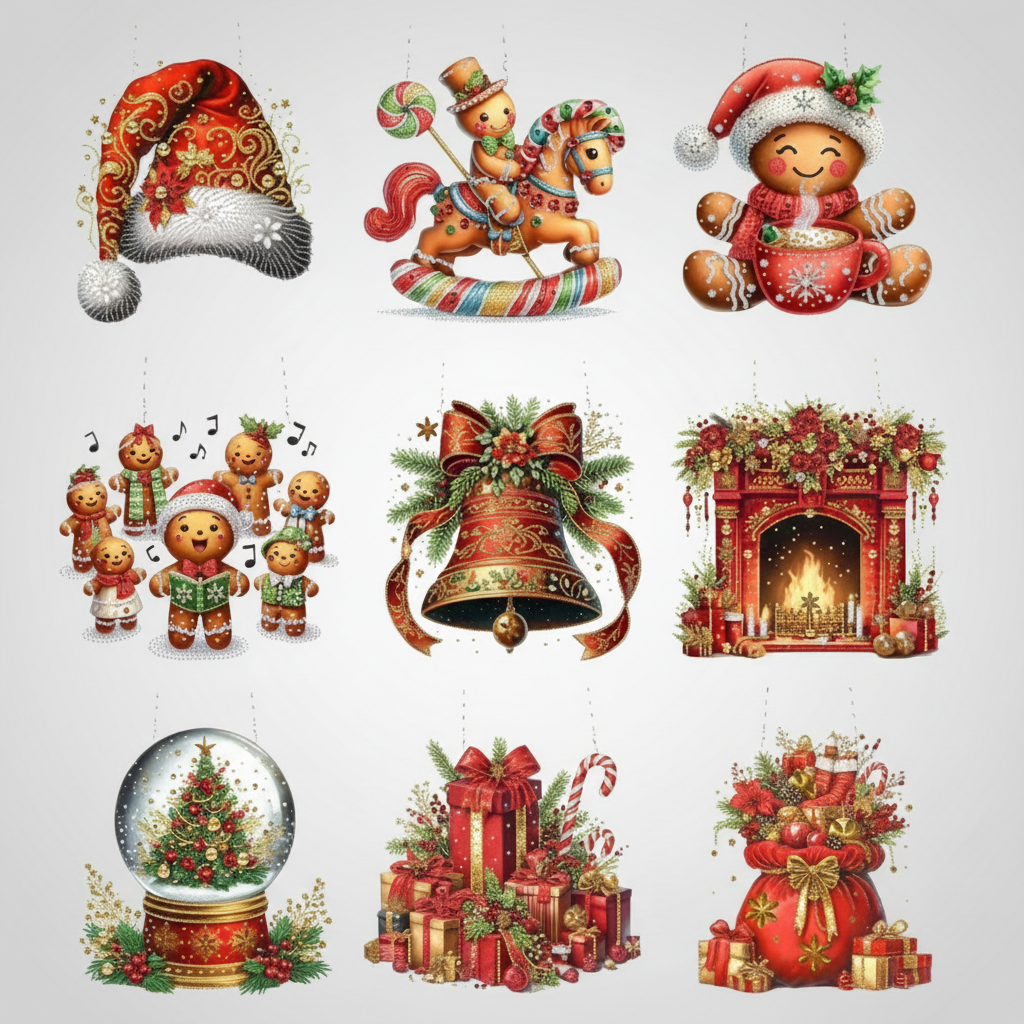 Christmas ornaments | Diamond painting