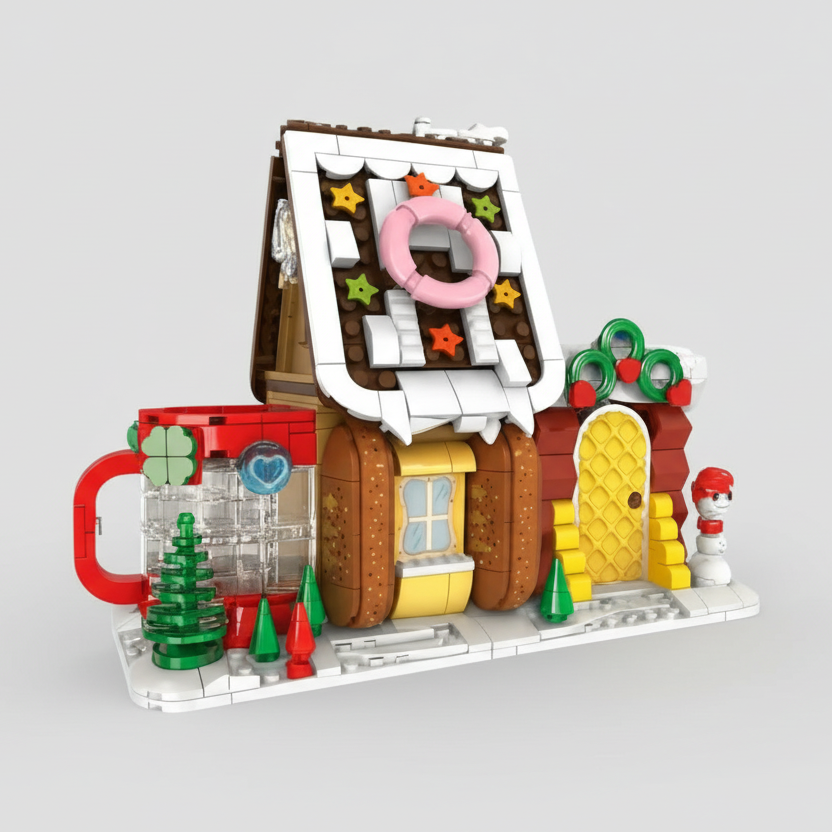 Cake house pen holder | Building bricks
