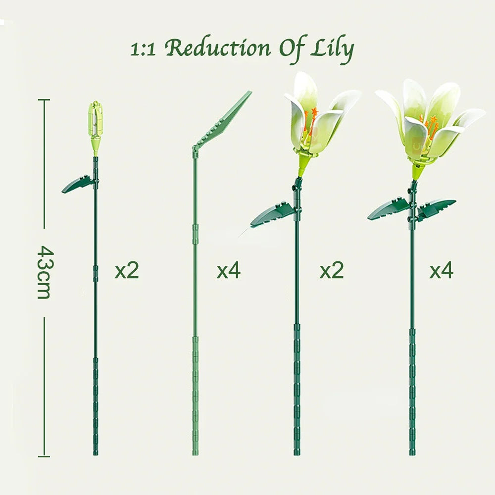 White lilies | Building blocks