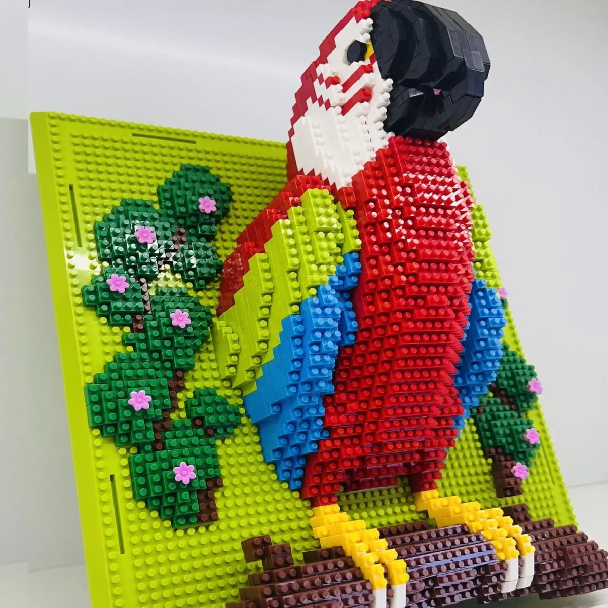 Parrot on Building Plate | Building Blocks