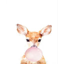Giraffe with Chewing Gum | Paint by Numbers