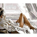 Woman with a View of the Sea | Paint by Numbers