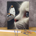 Cat with a Butterfly | Paint by Numbers