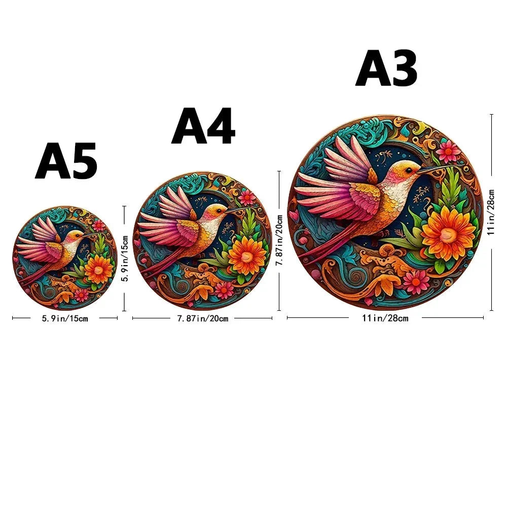 Hummingbird  | Wooden Puzzle