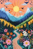 Colorful Landscape | Paint by Numbers