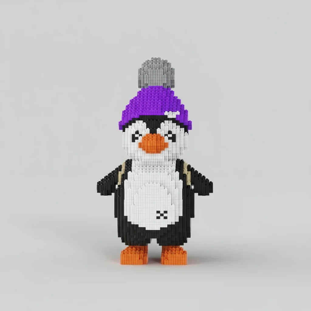 Penguin with Hat | Building Blocks