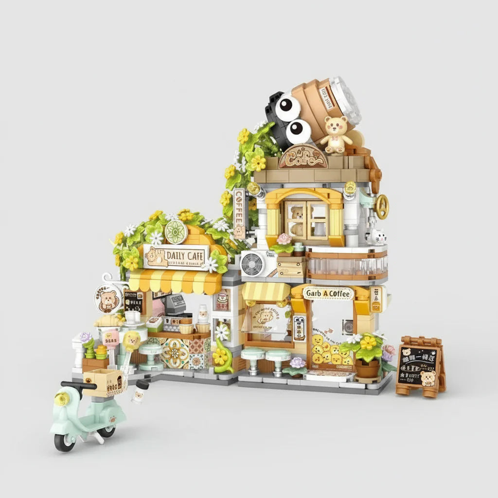 Little bear coffee shop | Building blocks