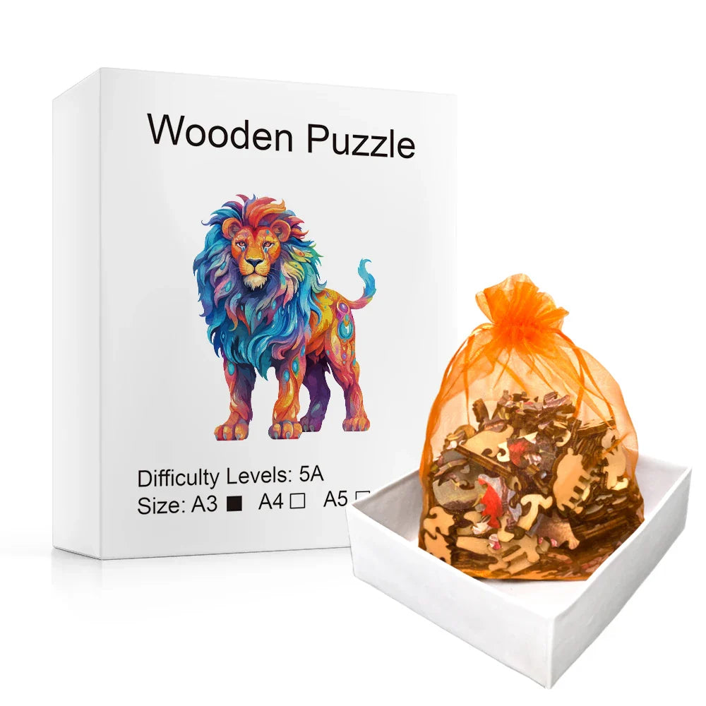 Tough Lion  | Wooden Puzzle