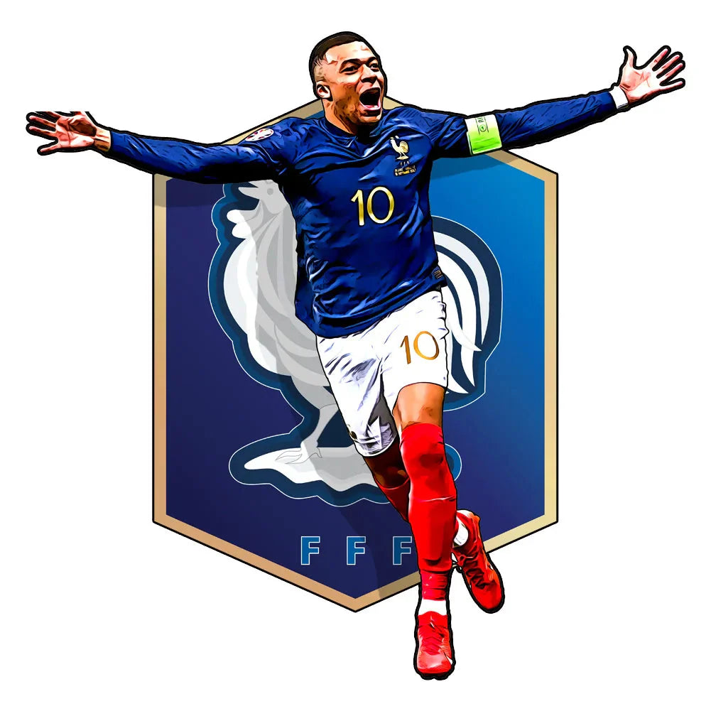 Mbappé France Home Shirt | Wooden Puzzle