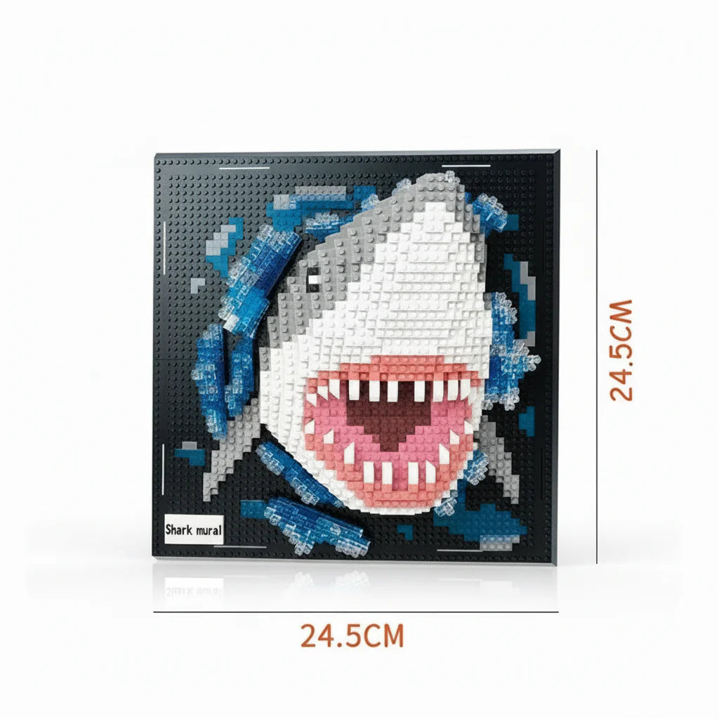 Shark on Building Plate | Building Blocks