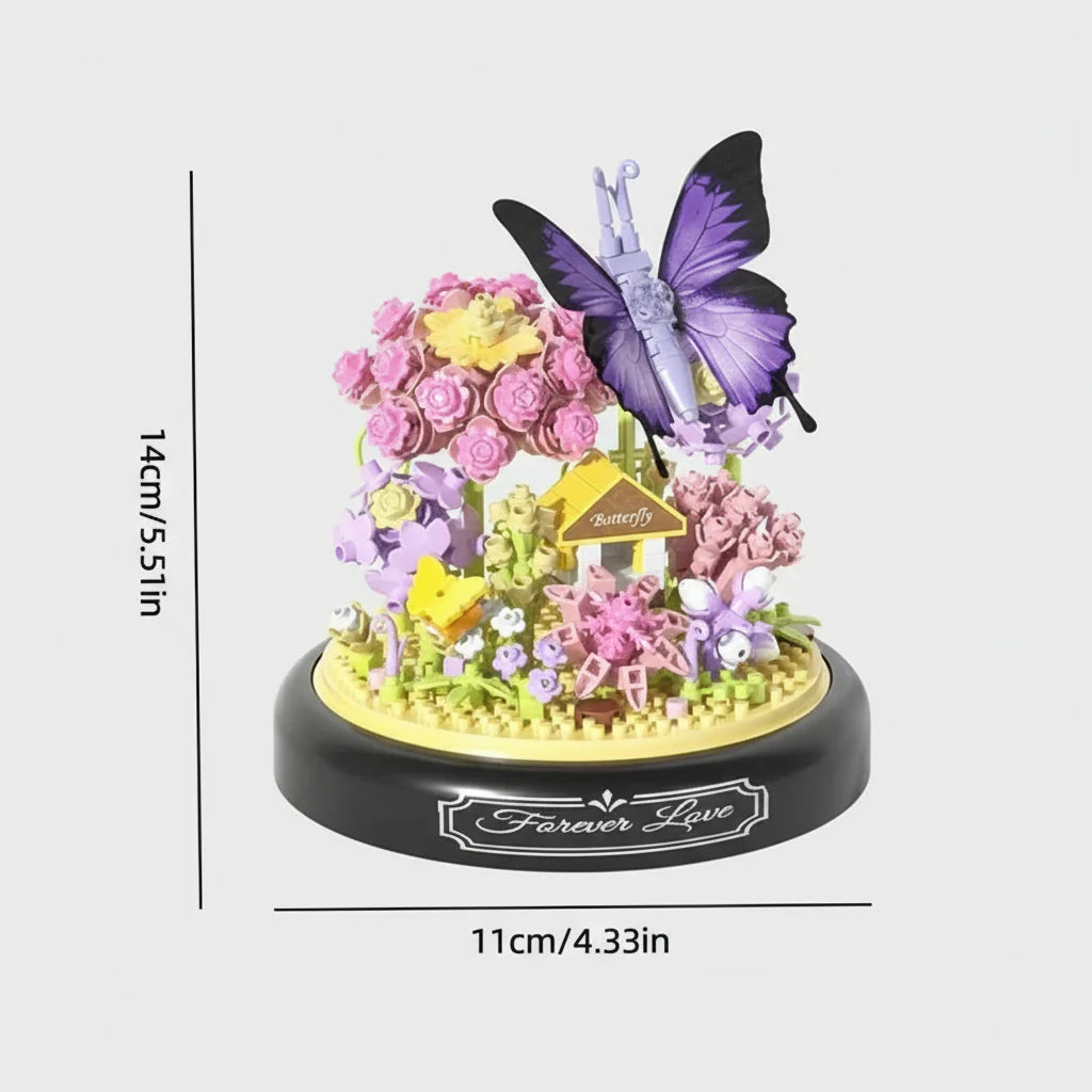 Purple butterfly garden | Building blocks