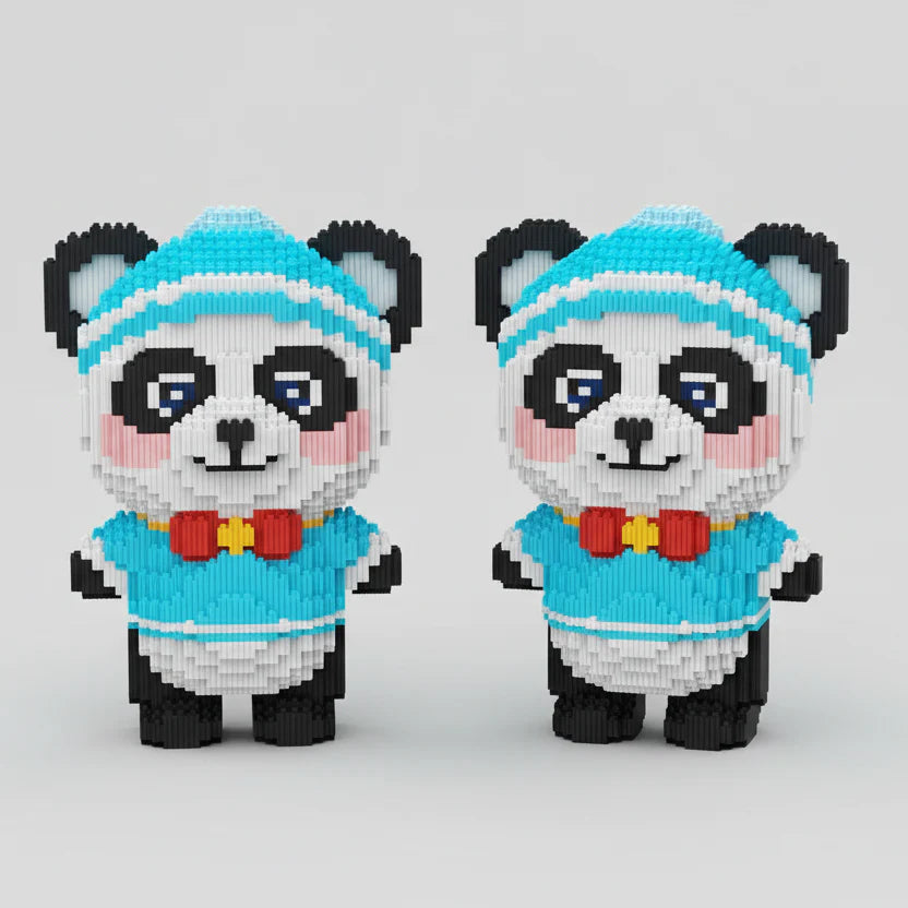 Panda with Bow | Building Blocks