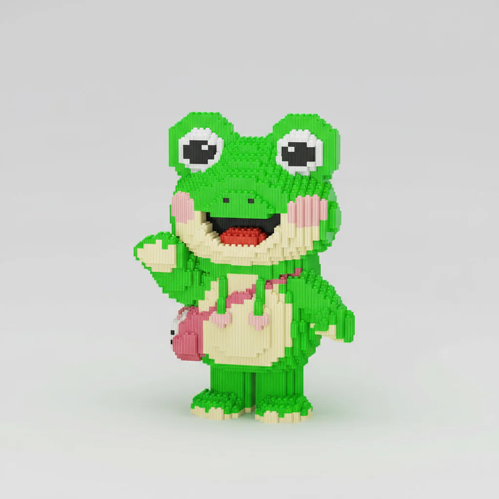 Cheerful frog | Building bricks