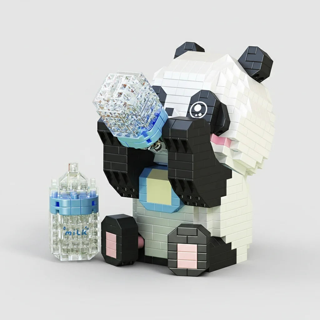 Baby panda | Building bricks