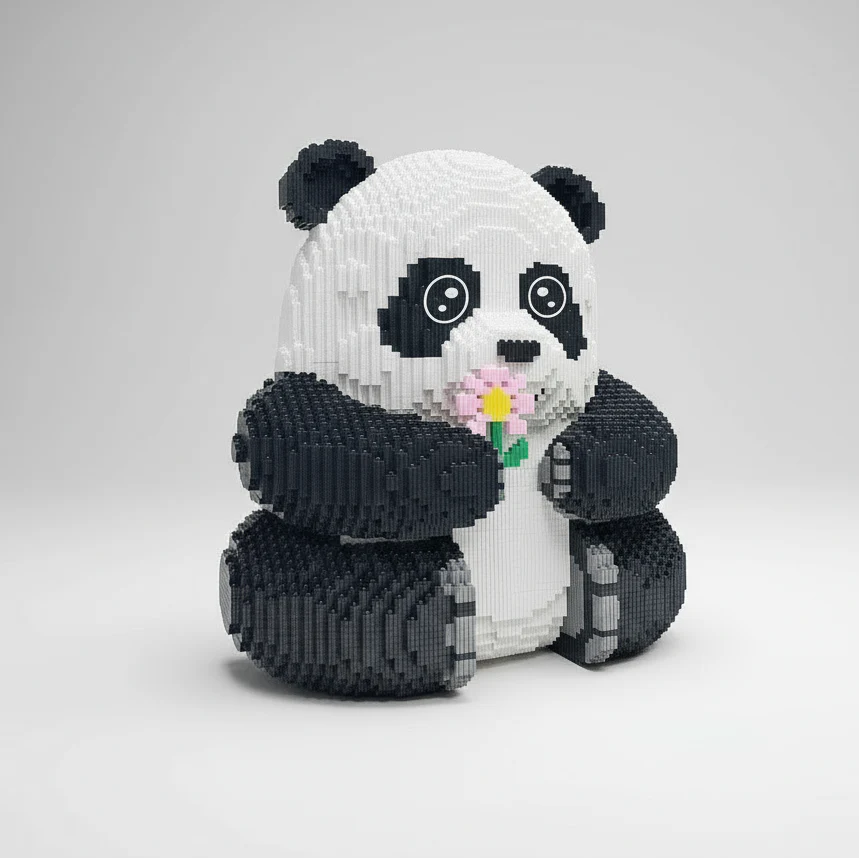 Mega & little panda | Building blocks