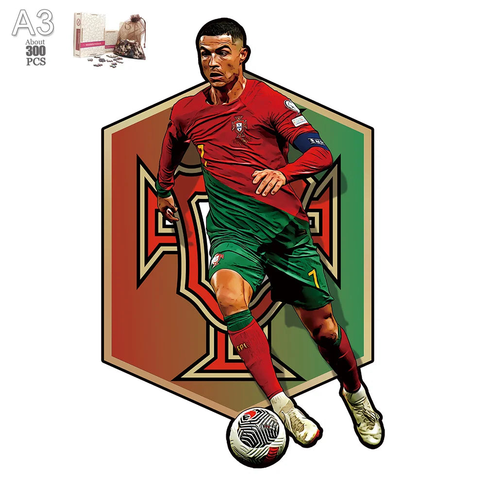 Ronaldo Portugal Logo | Wooden Puzzle
