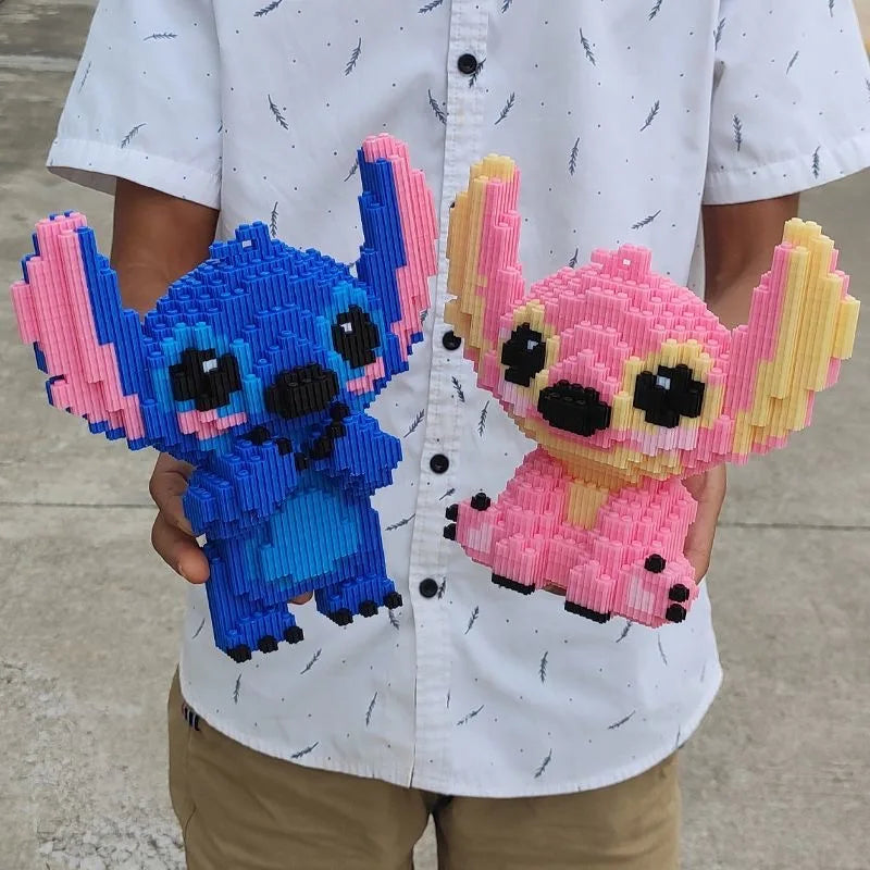 Shy pink creature | Building blocks