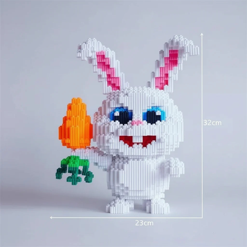 Rabbit with carrot | Building bricks