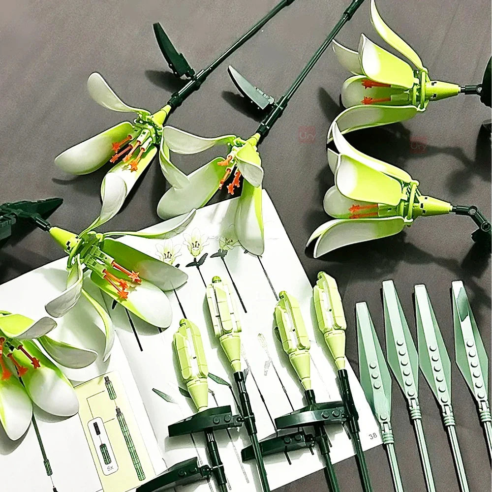 White lilies | Building blocks