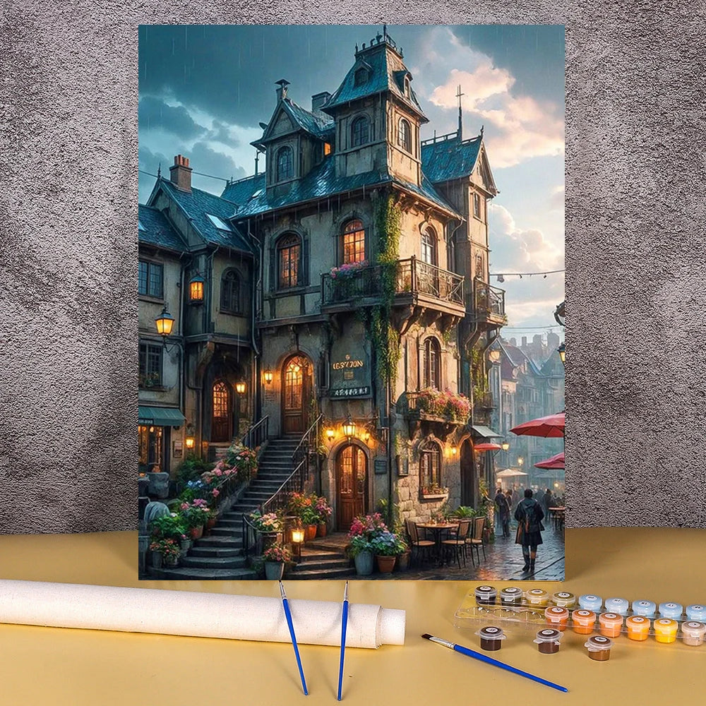 The Enchanted City Hotel | Paint by Numbers