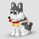 Gray husky | Building bricks