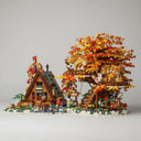Autumn house with treehouse | Building Blocks