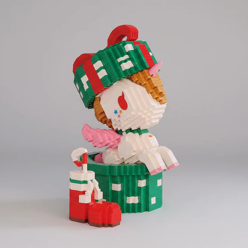 Unicorn in a gift | Building Blocks