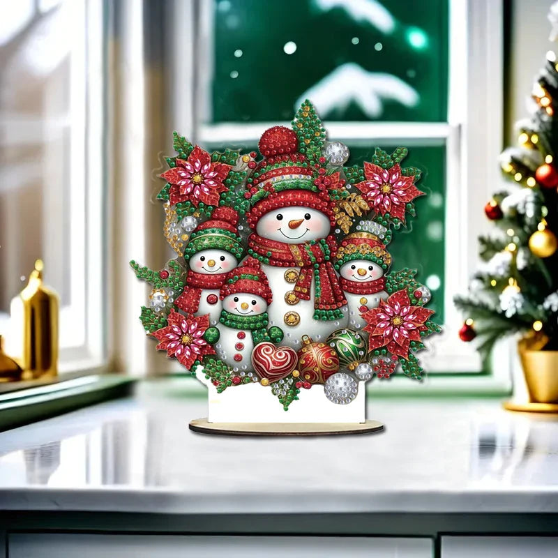 5D Snowman Family | Diamond Painting