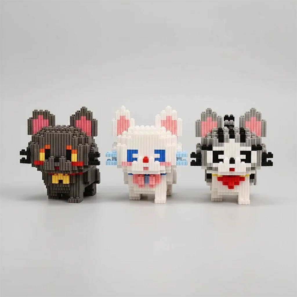 Kittens | Building bricks