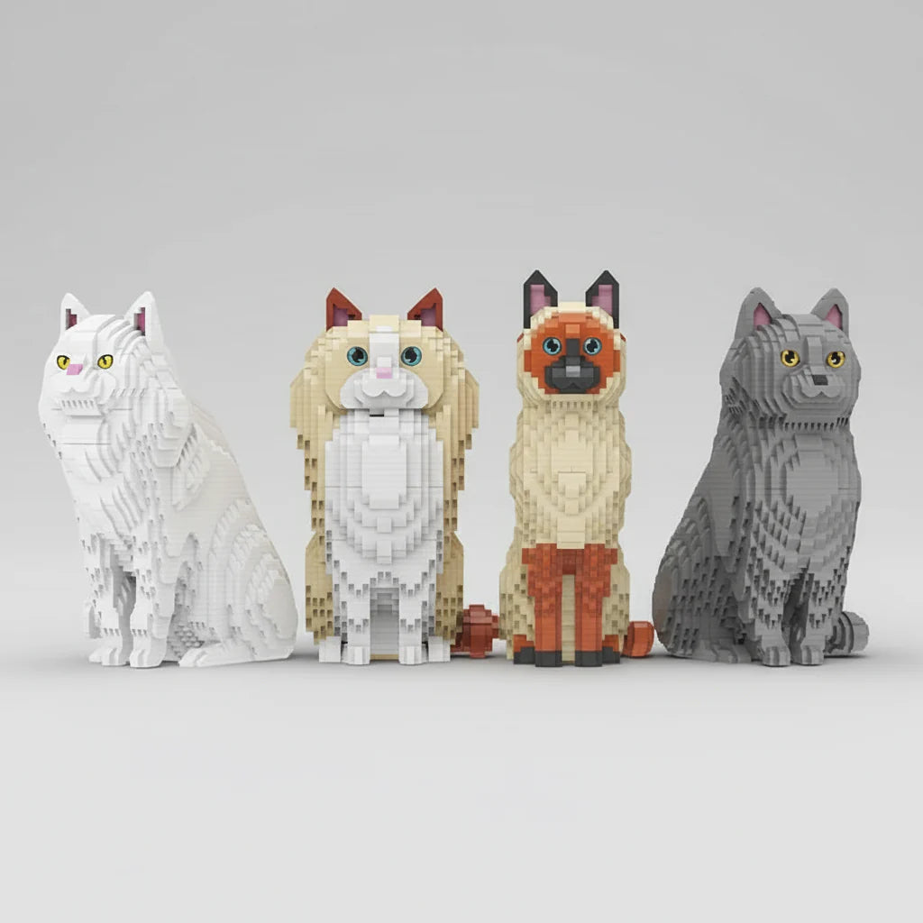 Russian Blue Cat | Building Blocks