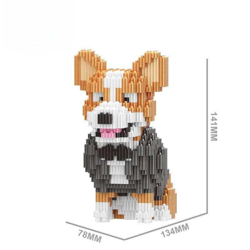 Welsh Corgi in Suit | Building Blocks