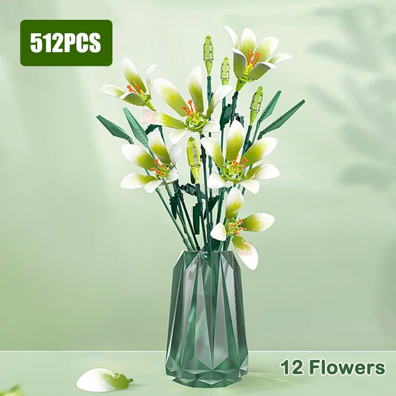 White lilies | Building blocks