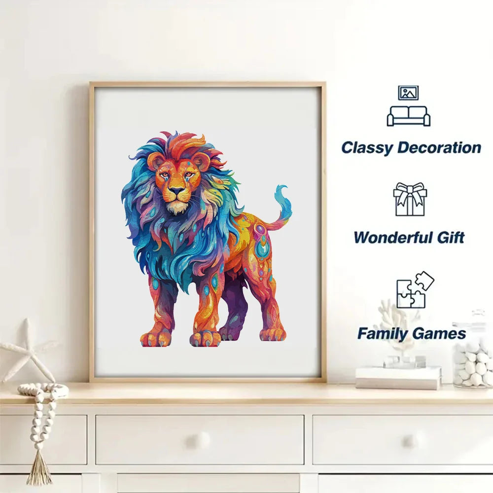 Tough Lion  | Wooden Puzzle