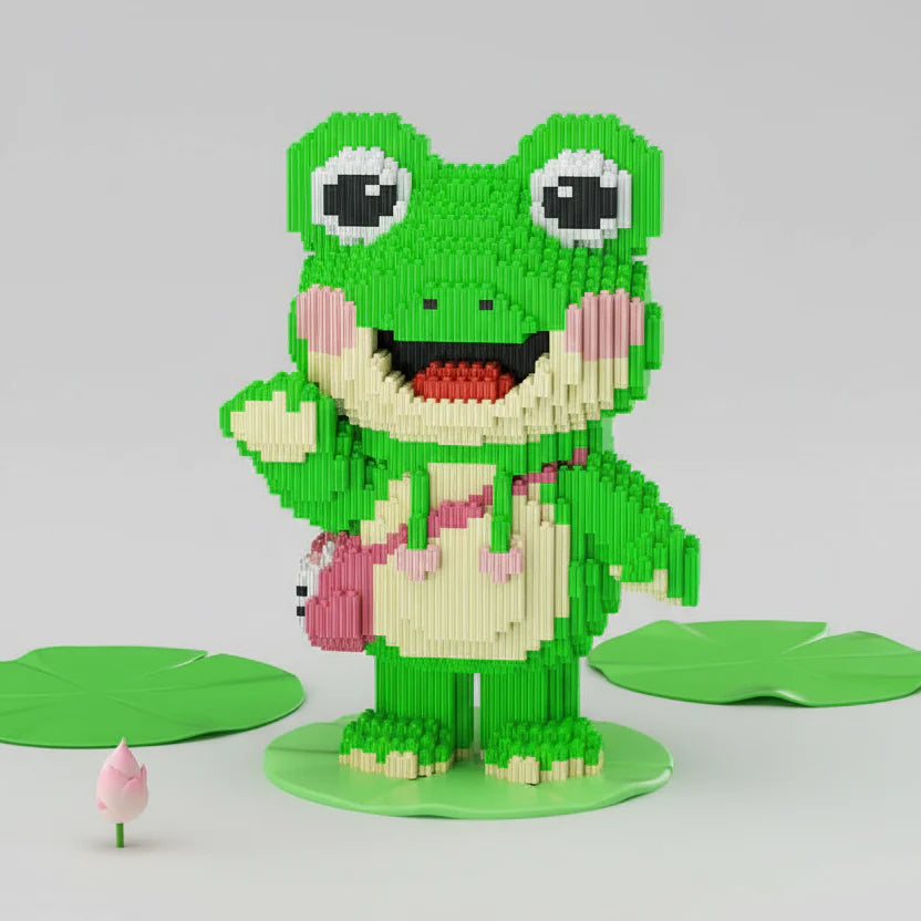 Cheerful frog | Building bricks