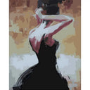 Woman in a Black Dress | Paint by Numbers