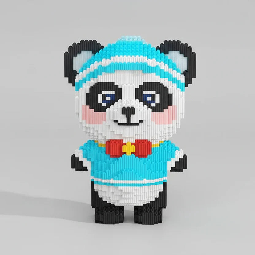Panda with Bow | Building Blocks