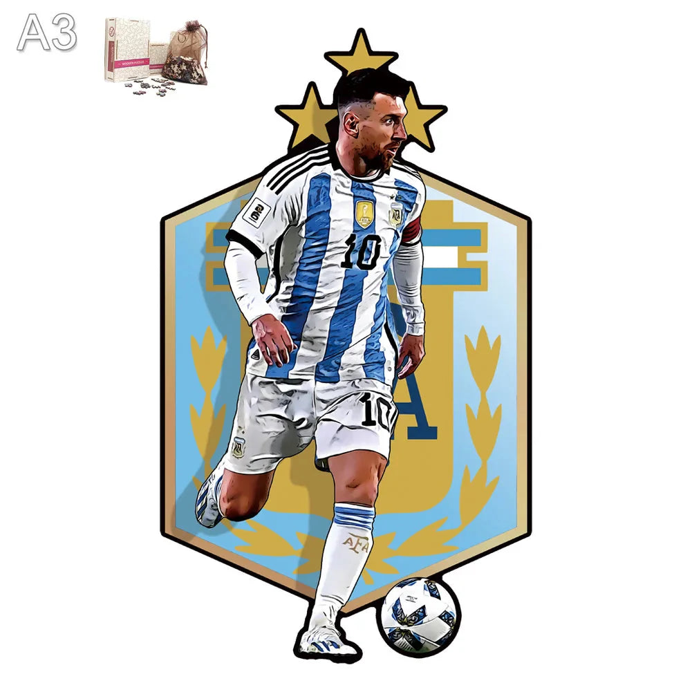 Messi Argentina logo | Wooden Puzzle
