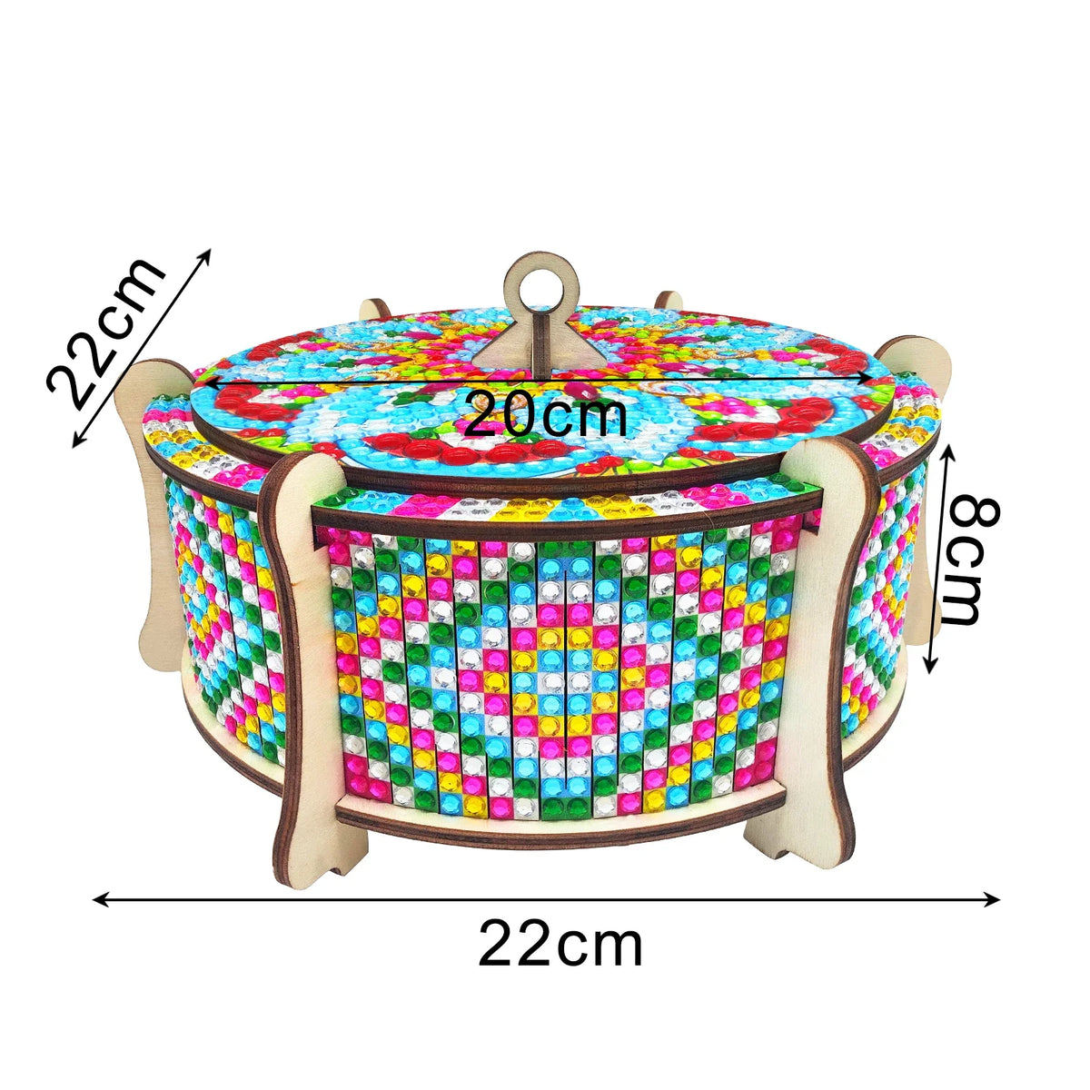 Mandala wooden box | Diamond painting