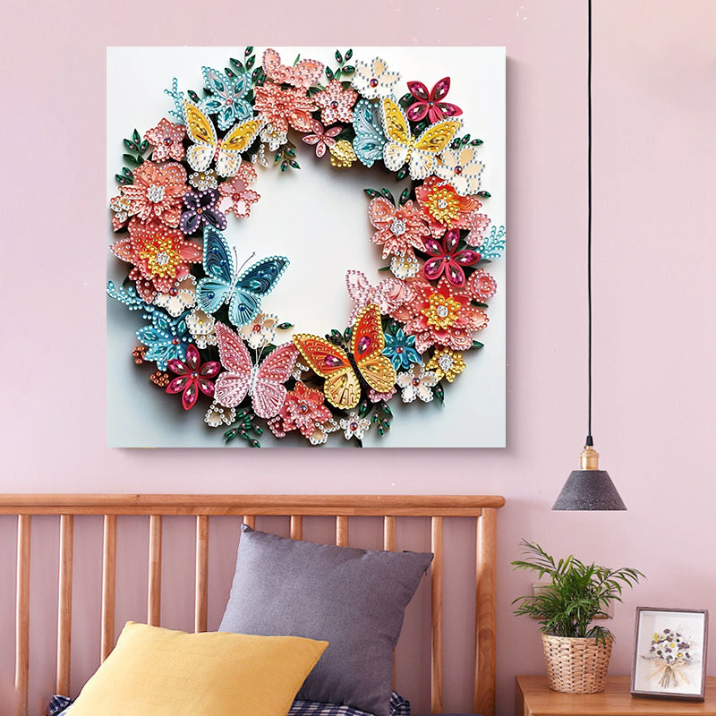 Flower Wreath | Diamond Painting