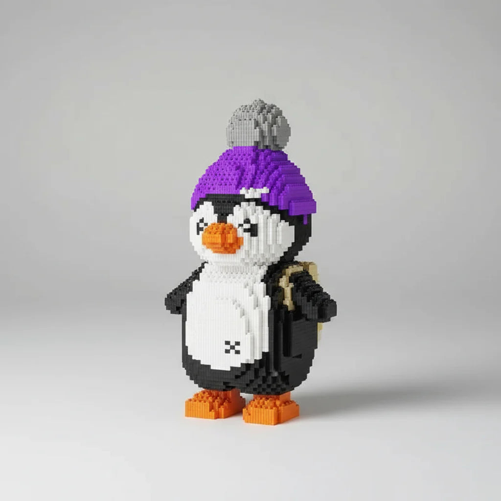 Penguin with Hat | Building Blocks