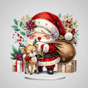 5D Santa Claus with Reindeer | Diamond Painting