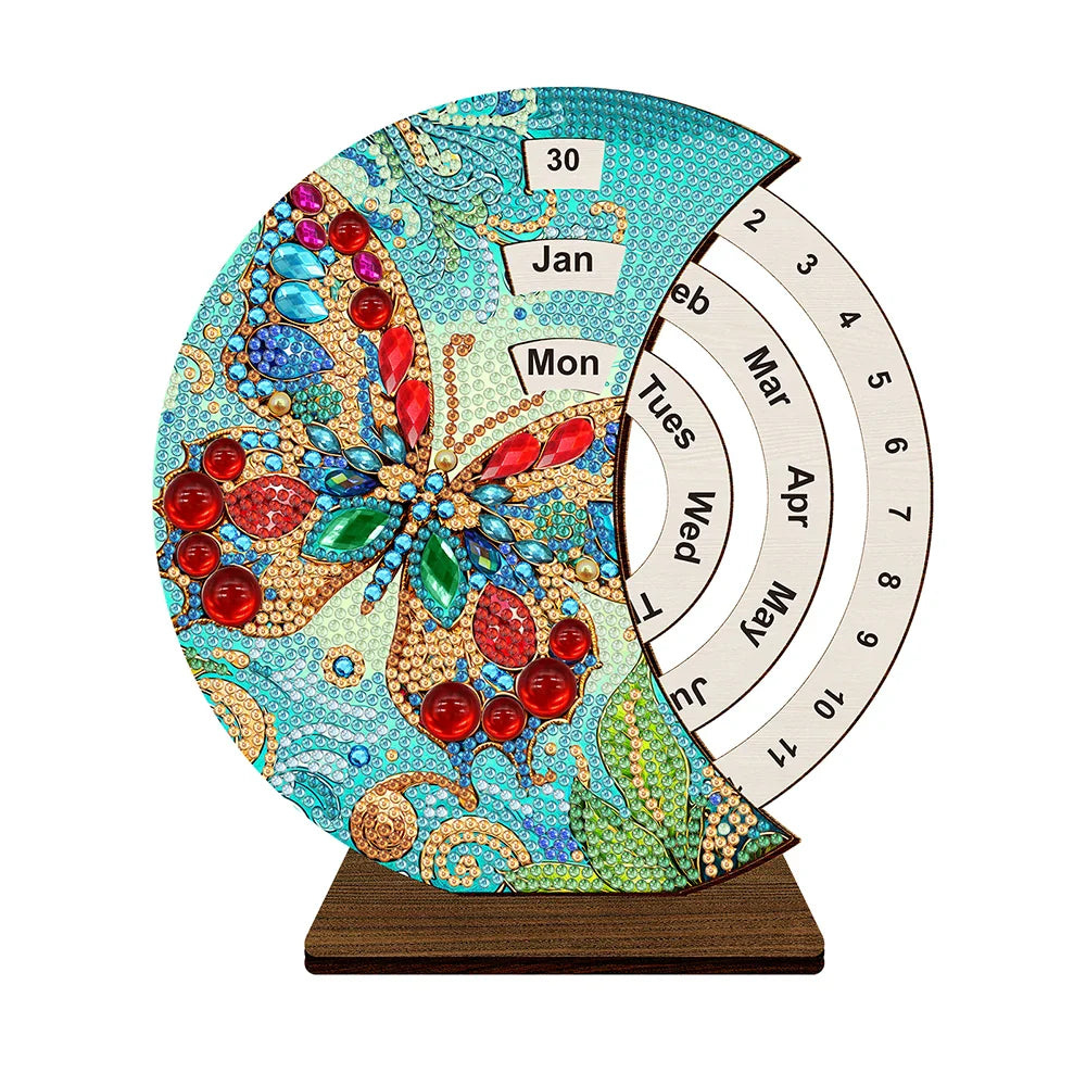 Red Butterfly | Calendar | Diamond Painting