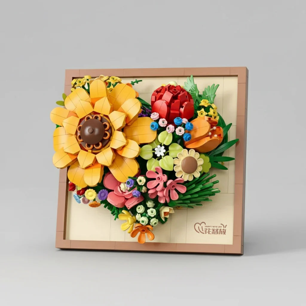 3D flower painting | Building bricks