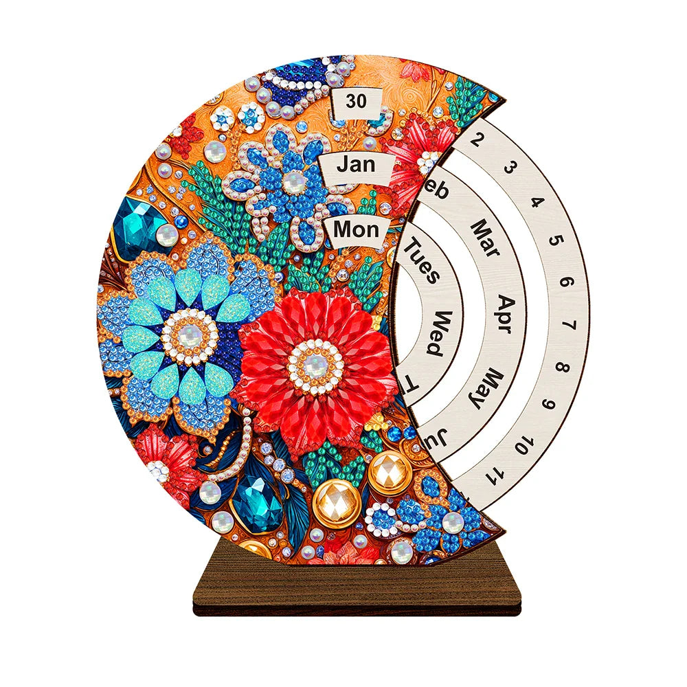 Beautiful flowers | Calendar | Diamond painting