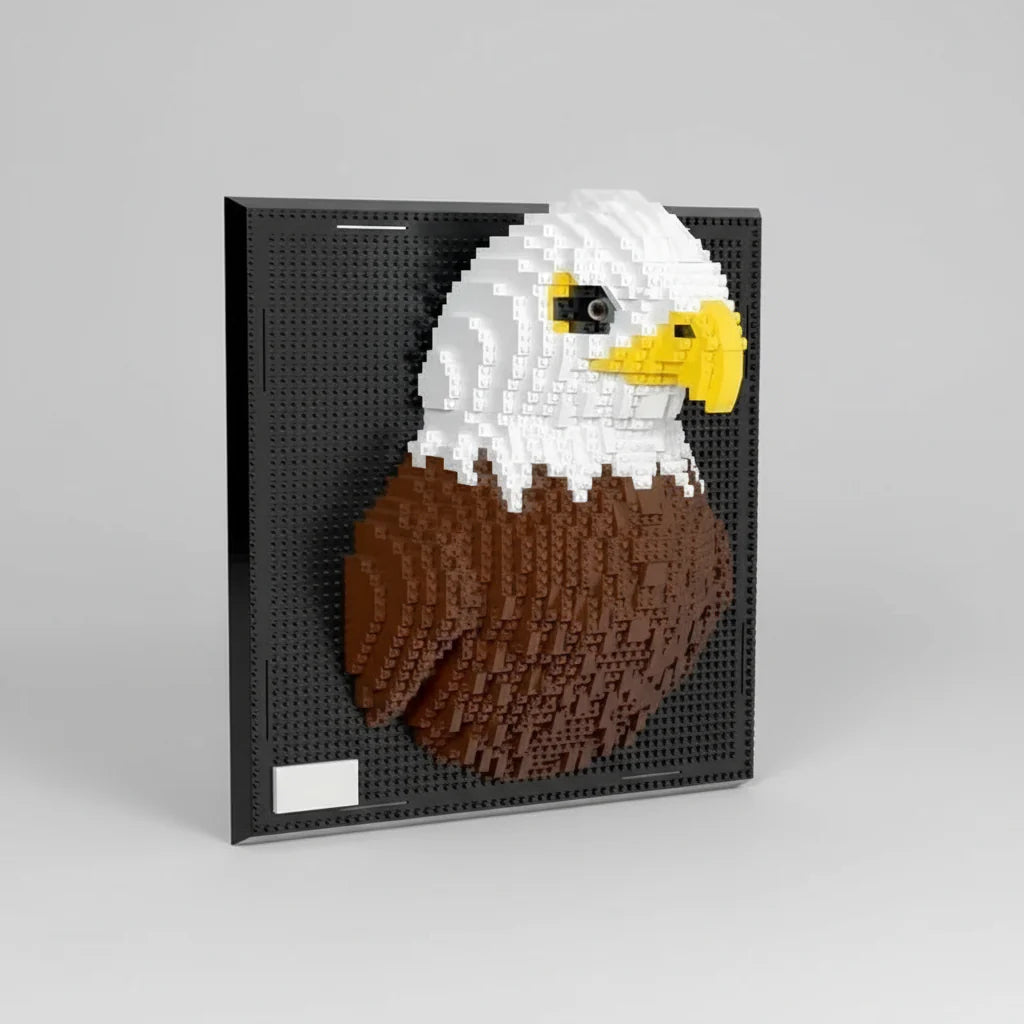 Eagle on Building Plate | Building Blocks