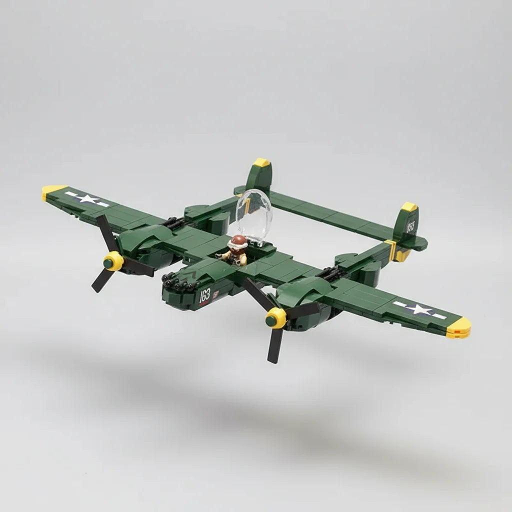 Green fighter jet | Building blocks