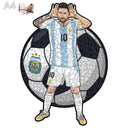 Messi Argentina – Cheering Pose | Wooden Puzzle