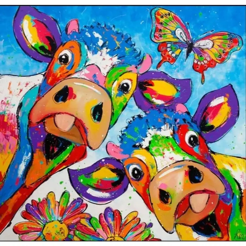 Cheerful Cows | Paint by Numbers