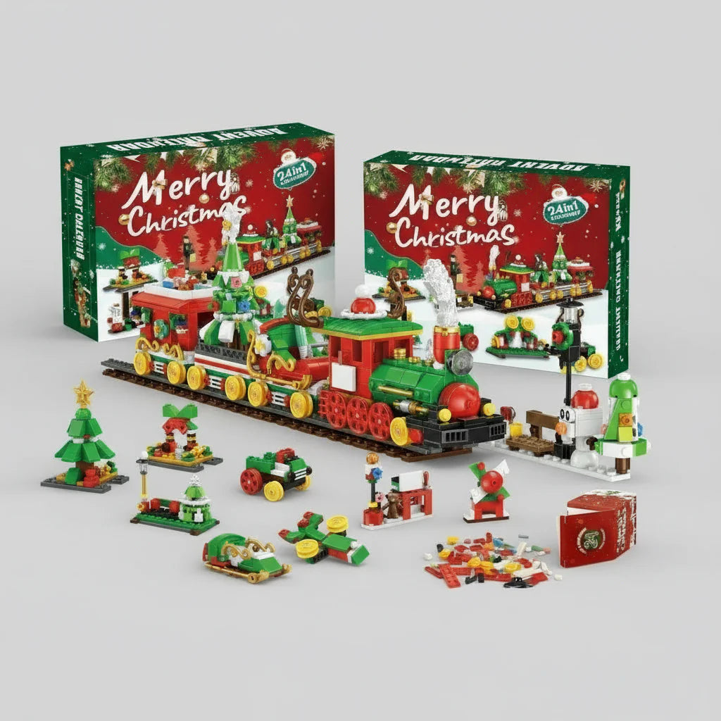 Christmas Train Advent Calendar 24 Days | Building Blocks