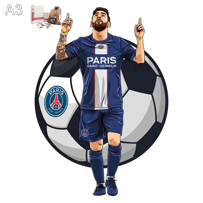 Messi PSG | Wooden Puzzle